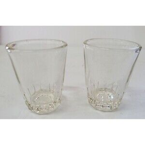 Vintage Clear Shot Glasses - Federal Glass Company - 1.5oz Clear Approx 2”